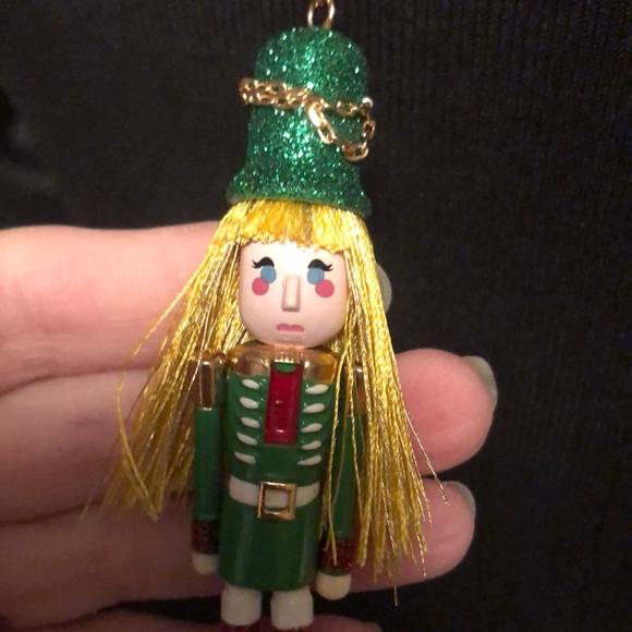 NWT Betsey Johnson Sparkly Rhinestone Nutcracker Holiday Necklace - Picture 6 of 17
